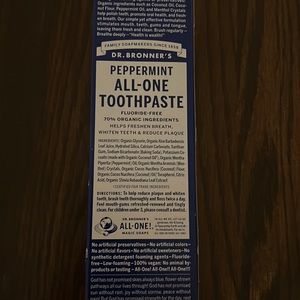 Dr bronners toothpaste, never used